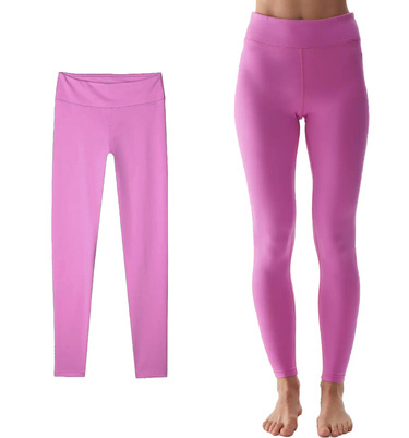 Bielizna termoaktywna ocieplana 4F F075 legginsy na narty róż