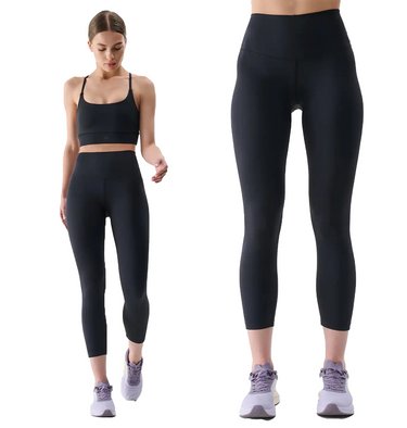 Damskie legginsy sportowe 4F wysoki stan 7/8 F308 czarne