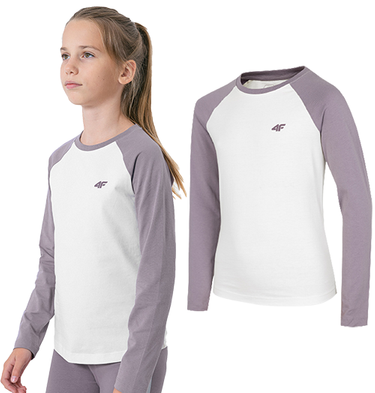 Longsleeve 4F JTSDL001 bluzka z dł. rękawem z bawełny