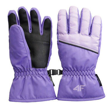Rękawice narciarskie dziewczęce 4F zimowe U154 51S fiolet