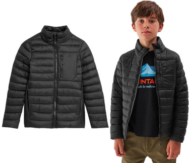 Kurtka puchowa 4F M220 pikowana bez kaptura czarna