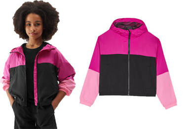 Kurtka wiatrówka 4F F128 cienka sportowa róż