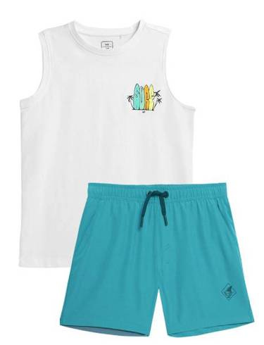 Zestaw plażowy 4F koszulka, szorty kąpielowe na lato