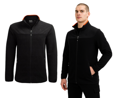 Polar męski OUTHORN PLM602 ciepła bluza czarny