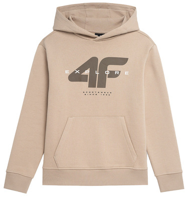 Bluza dresowa chłopięca 4F M240 z kapturem nierozpinana
