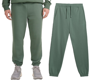 Spodnie męskie dresowe 4F M1272 Bawełniane zielone