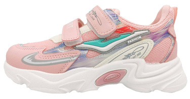 Buty dziecięce adidasy na rzepy 4328-22 sportowe różowe