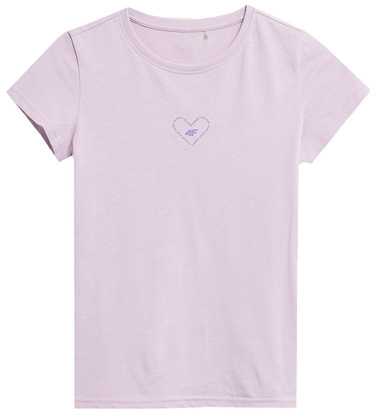 Koszulka dziewczęca 4F F384 z bawełny