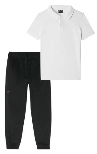 Zestaw chłopięcy 4F koszulka polo i spodnie joggery