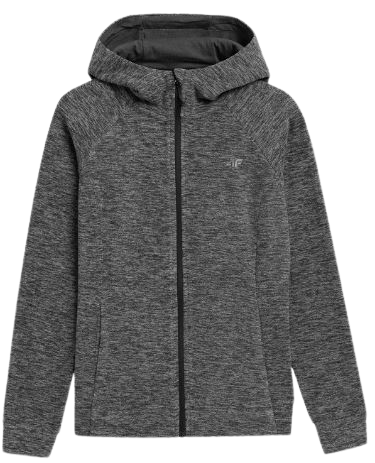 Polar damski 4F PLD351 z kapturem ciemny szary