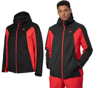 Kurtka narciarska 4F KUMN002 membrana 5000 czerwona