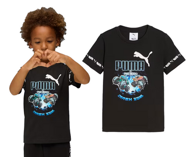Koszulka dla dzieci PUMA X HOT WHEELS 632395 01 czarna