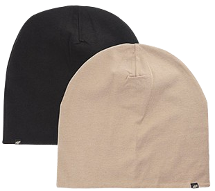 Czapka dwustronna 4F U397 beanie uniwersalna beżowa