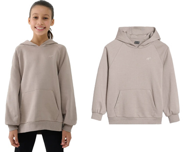 Bluza dziewczęca dresowa 4F F1478 83S oversize z kapturem