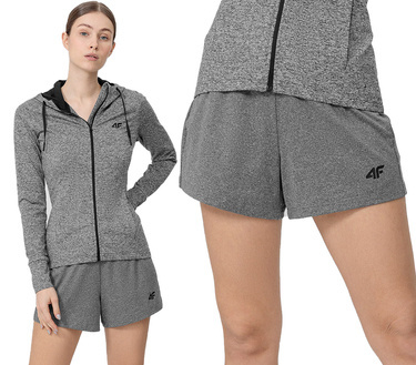 Spodenki damskie sportowe 4F SKDF350 szare szorty