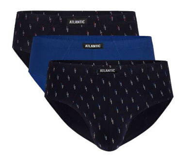 3-PACK slipy Atlantic 3MP-101/01 majtki męskie niebieskie