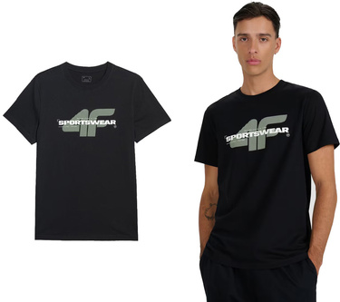 T-shirt męski 4F 100% bawełna M3127 koszulka z logo