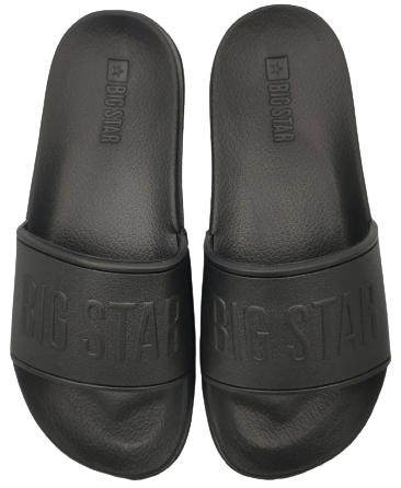 Klapki czarne BIG STAR MM274715 wsuwane na lato