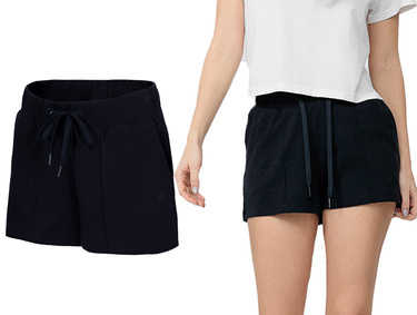 Krótkie spodenki dresowe 4F SKDD017 Szorty czarne