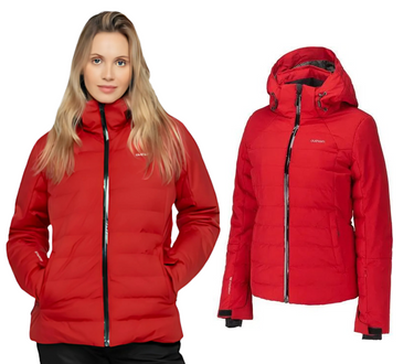 Kurtka narciarska damska OUTHORN membrana 10000 czerwony