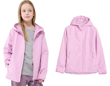 Kurtka przejściowa z kapturem 4F U0741 z membraną 5000 róż