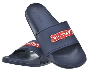 Klapki damskie BIG STAR OO274039 wsuwane na lato granat