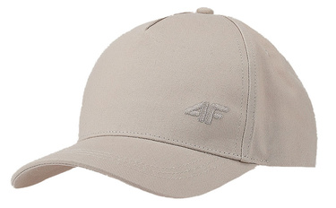 Czapka z daszkiem 4F U387 bejsbolówka na lato beżowa