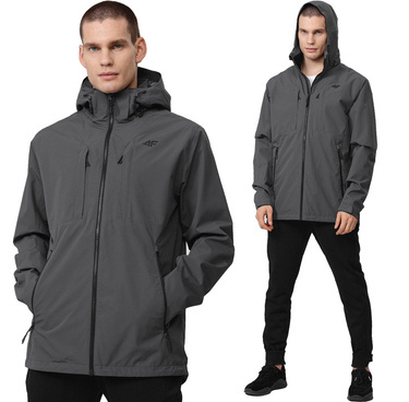 Kurtka przejściówka 4F KUM003 membrana 8000  szara