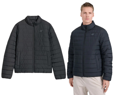 Kurtka męska puchowa 4F M597 pikowana czarna