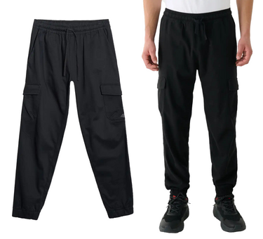 Joggery 4F spodnie męskie casual M1210 czarne materiałowe