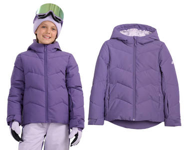 Kurtka zimowa dziewczęca 4F narciarska F0825 50S fiolet