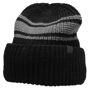 Czapka męska 4F CAM008 91S zimowa czarna ciepła