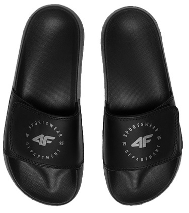 Klapki sportowe na rzepy 4F M043A wsuwane czarne