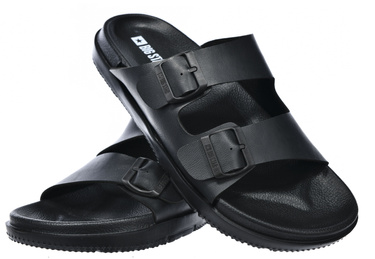 Klapki męskie BIG STAR NN174597 906 z eko skóry na lato