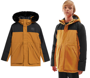 Kurtka chłopięca z kapturem 4F M109 przejściowa