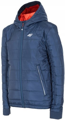 Kurtka Chłopięca Puchowa JKUM106 4F granat 122