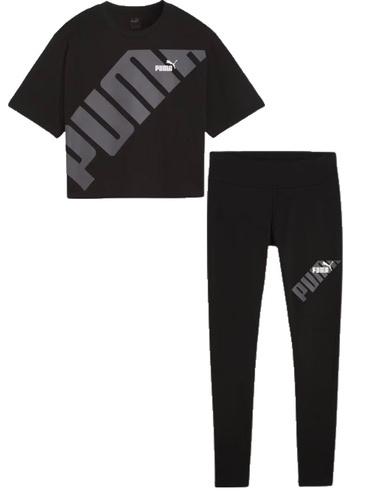 Zestaw damski koszulka i legginsy PUMA z bawełny