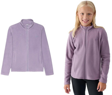 Polar dziewczęcy na zamek 4F F261 stójka fiolet