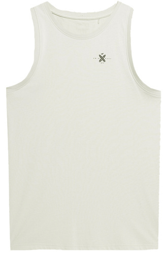 Koszulka bez rękawów 4F M367 bokserka na lato beż