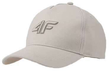 Czapka z daszkiem dziecięca 4F U388 na lato beżowa