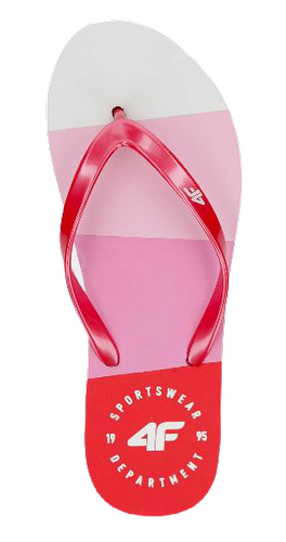 Klapki damskie japonki 4F KLD004 różowe