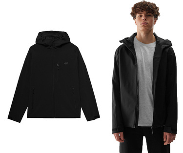 Kurtka męska sportowa 4F M462 przejściowa z membraną czarna