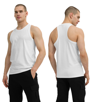 Koszulka bez rękawów męska 4F M017 bokserka tank top biały