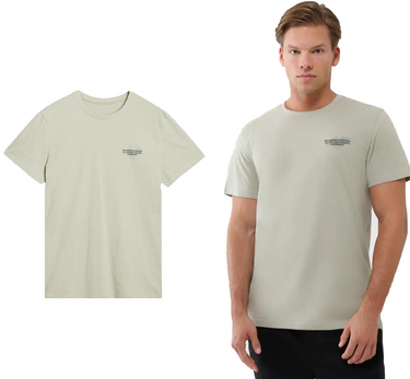 Koszulka męska 4F M1974 bawełniana na lato jasna zieleń