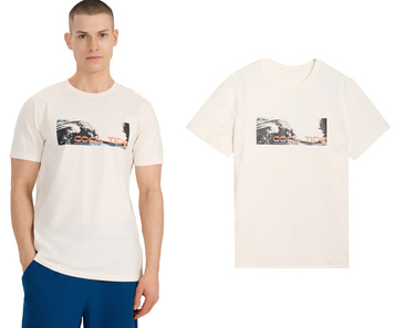 Koszulka męska bawełniana 4F M2030 t-shirt z nadrukiem