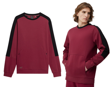 Bluza dresowa 4F nierozpinana bez kaptura M550 bawełniana