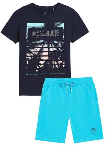 Zestaw sportowy na lato 4F koszulka, spodenki z bawełny