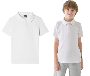T-shirt POLO 4F z bawełny M478 koszulka z kołnierzykiem