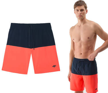Szorty męskie kąpielowe 4F M087 na plaże, na basen na lato