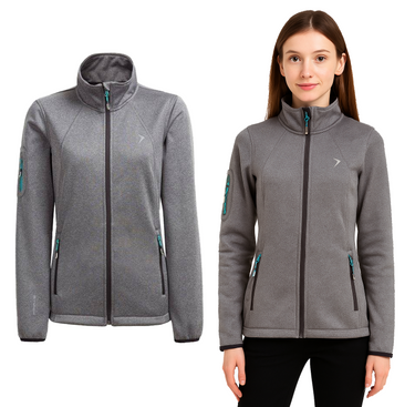 Kurtka sportowa damska SFD601 OUTHORN softshell szary